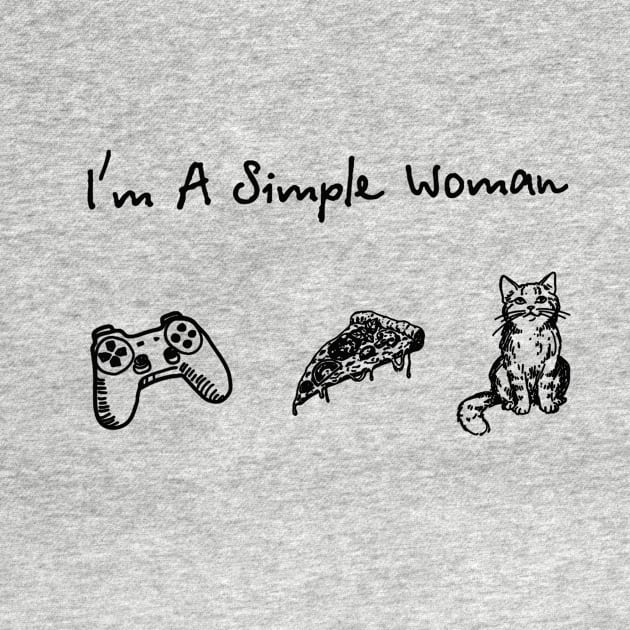 I_m a simple woman game pizza cat by craiglimu